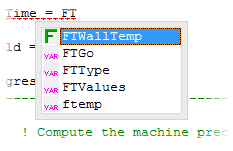 Fortran Autocomplete