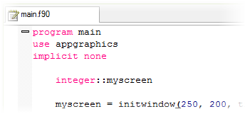 simply fortran appgraphics floodfill