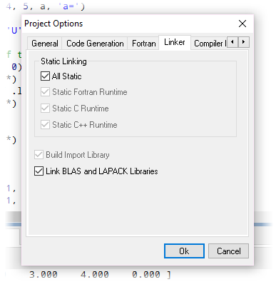 project options simply fortran