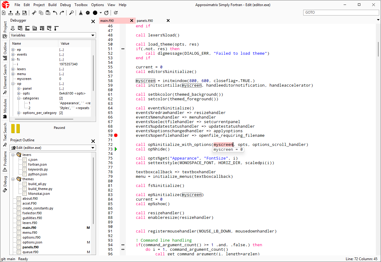 Simply Fortran Screenshot
